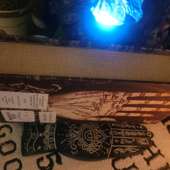 Fortune teller palm reading wooden book jewlery box, sage box. LAST ONE!! - Picture 6 of 6